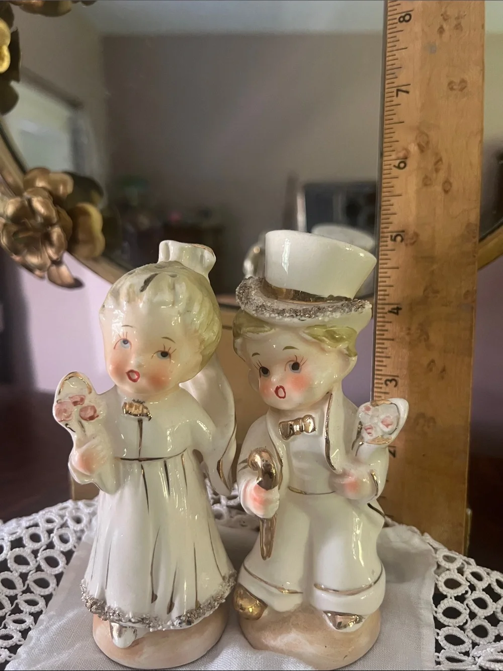 VTG 50s Bride & Groom (wedding cake toppers?!)